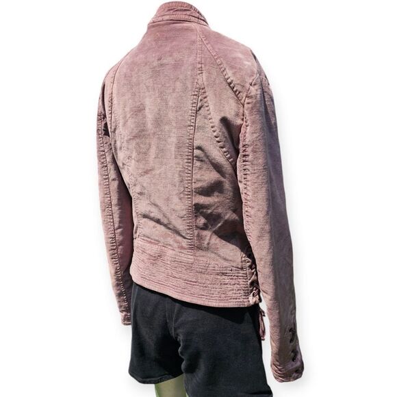 Women's Mauve Leather Jacket - Picture 9 of 16